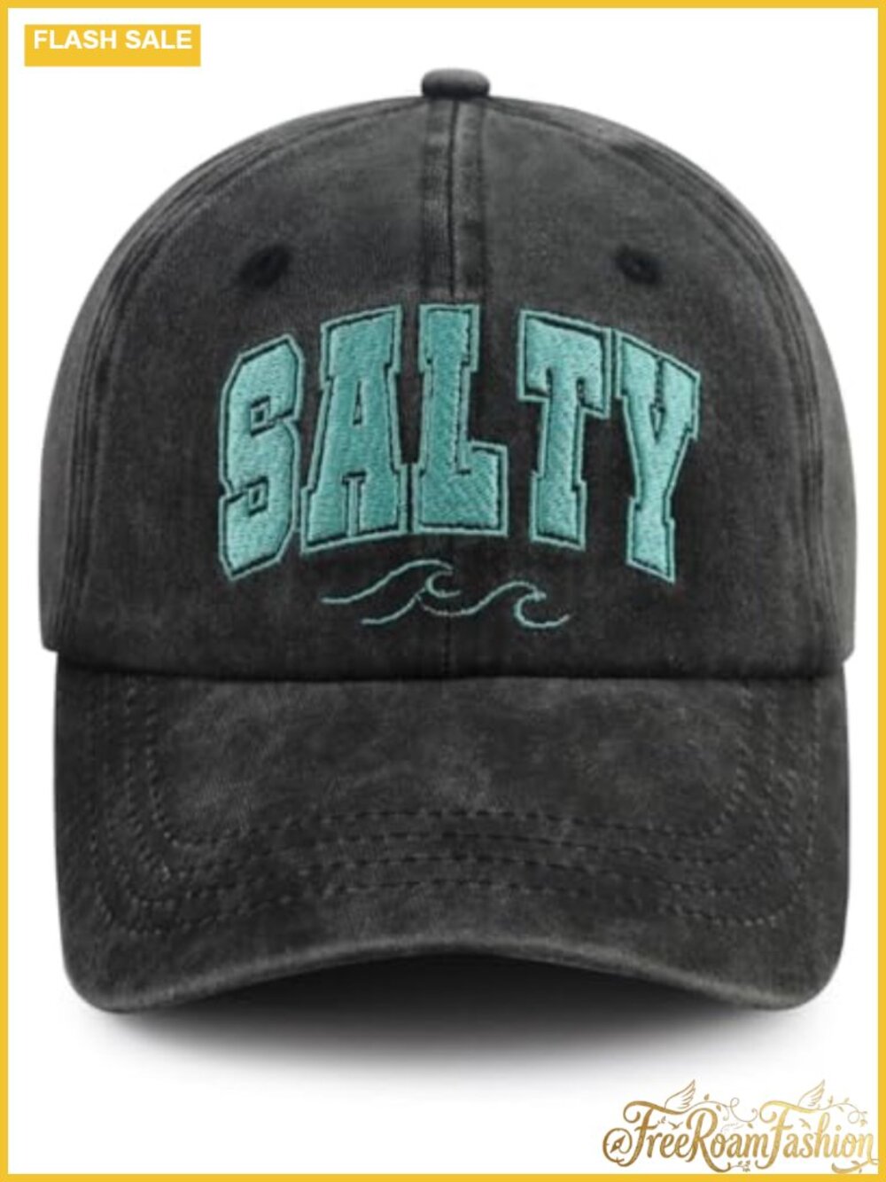 Embroidered Cotton Adjustable Baseball Cap Funny Beach Hat